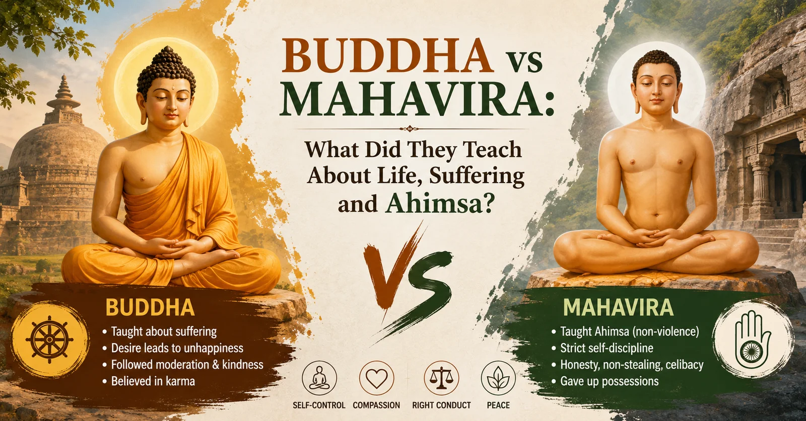 Buddha vs Mahavira